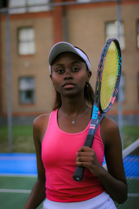 Tennis player portrait
